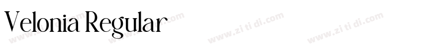 Velonia Regular字体转换 Velonia Regular字体转换